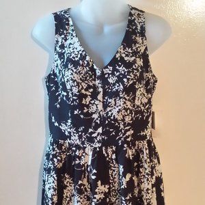 Mac + Jac Black and White Dress Size L, NWT